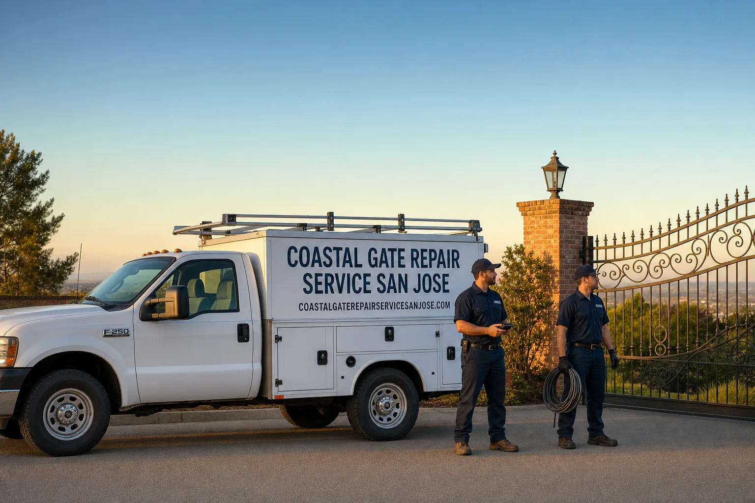 Coastal Gate Repair Service San Jose service vehicle and crew in San Jose, CA